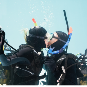 Fotos de Buceo en Pareja — Recuerdo Profesional para Dos